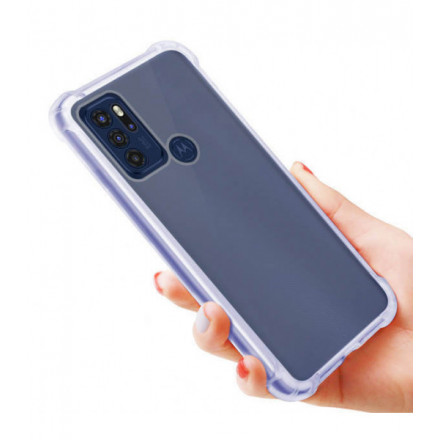 ETUI ANTI-SHOCK NA TELEFON  MOTOROLA MOTO G60s TRANSPARENTNY