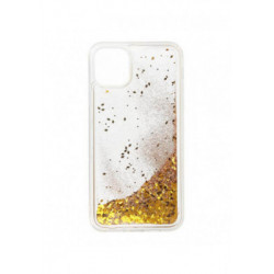 ETUI LIQUID SPARKLE NA TELEFON  APPLE IPHONE 11 PRO MAX ZŁOTY