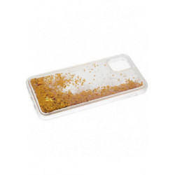 ETUI LIQUID SPARKLE NA TELEFON  APPLE IPHONE 11 PRO MAX ZŁOTY