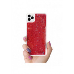 ETUI LIQUID SPARKLE NA TELEFON  APPLE IPHONE 11 PRO CZERWONY