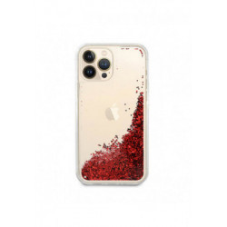 ETUI LIQUID SPARKLE NA TELEFON  APPLE IPHONE 11 PRO CZERWONY