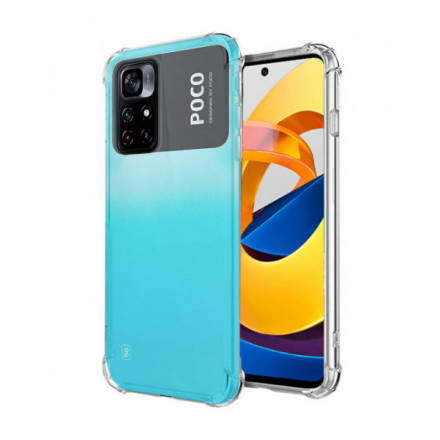 ETUI ANTI-SHOCK NA TELEFON  XIAOMI POCO M4 PRO 4G TRANSPARENTNY