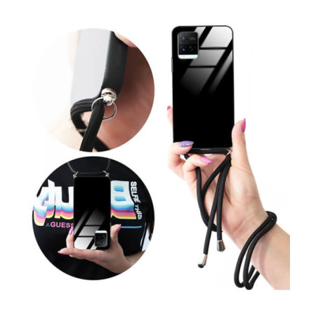 ETUI CROSS GLAM NA TELEFON VIVO Y21 / Y32 / Y33s BLACK