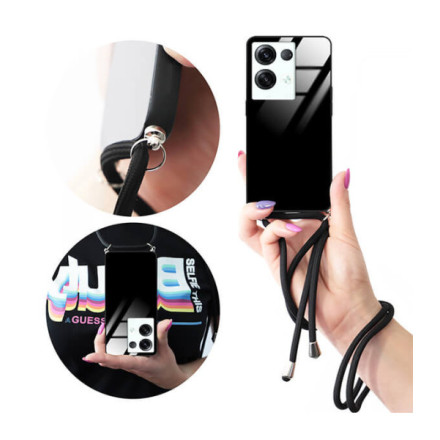 ETUI CROSS GLAM NA TELEFON OPPO RENO 8 5G BLACK