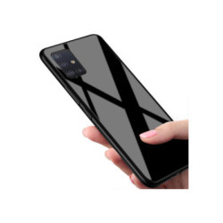 ETUI BLACK CASE GLASS NA TELEFON VIVO Y16 4G CZARNY