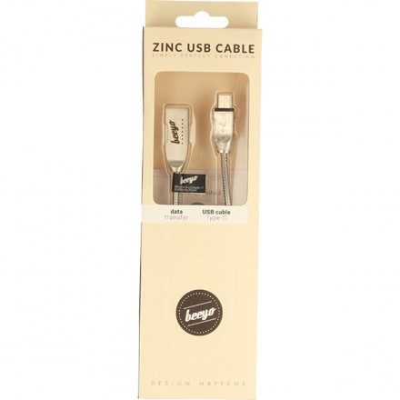 KABEL USB BEEYO TYPE C SREBRNY
