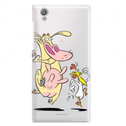 ETUI NA TELEFON SONY XPERIA L1 G3311 CARTOON NETWORK KK176 CLASSIC KROWA I KURCZAK