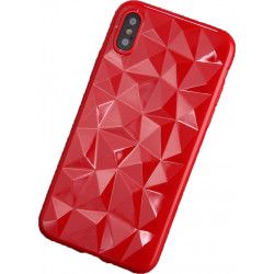 GEOMETRIC ETUI NA TELEFON IPHONE 6 4.7"A1586 /A1688  CZERWONY