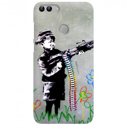 ETUI NA TELEFON HUAWEI P SMART FIG-LX1 BANKSY WZÓR BK162