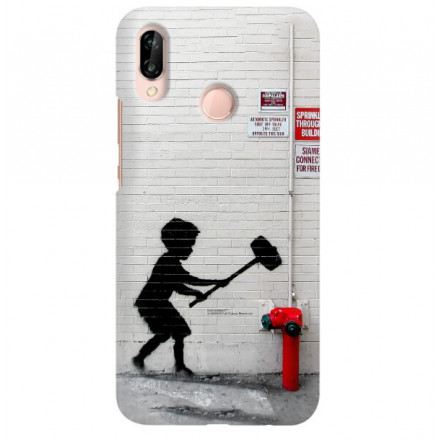 ETUI NA TELEFON HUAWEI P20 LITE ANE-AL00 BANKSY WZÓR BK178