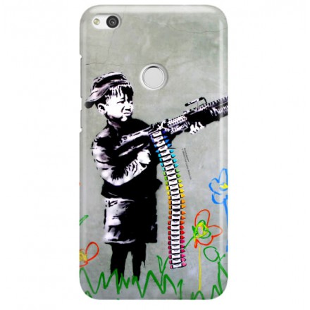 ETUI NA TELEFON HUAWEI P8 LITE 2017 PRA-LA1 BANKSY WZÓR BK162