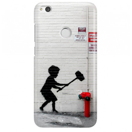 ETUI NA TELEFON HUAWEI P8 LITE 2017 PRA-LA1 BANKSY WZÓR BK178