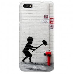 ETUI NA TELEFON HUAWEI P9 LITE MINI SLA-L02 BANKSY WZÓR BK178