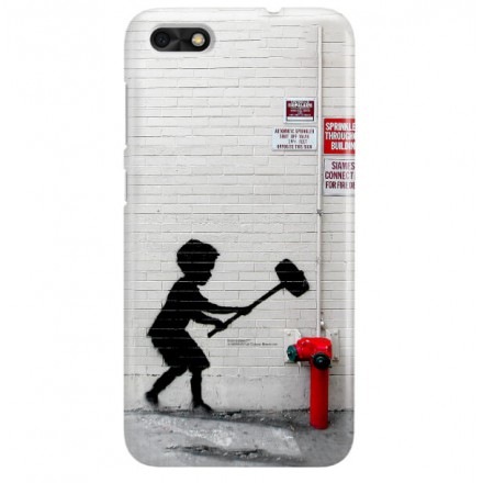 ETUI NA TELEFON HUAWEI P9 LITE MINI SLA-L02 BANKSY WZÓR BK178