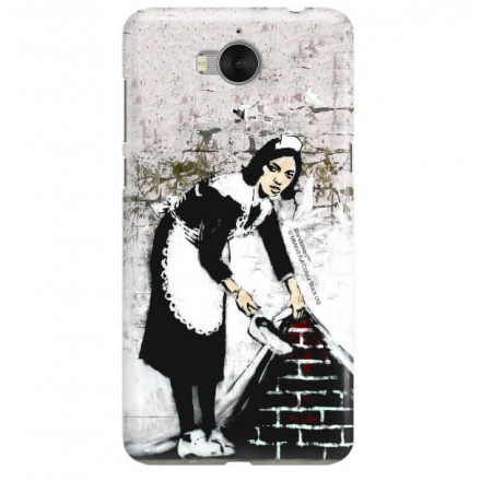 ETUI NA TELEFON HUAWEI Y6 2017 MYA-L03  BANKSY WZÓR BK100