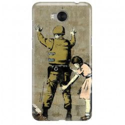 ETUI NA TELEFON HUAWEI Y6 2017 MYA-L03 BANKSY WZÓR BK135