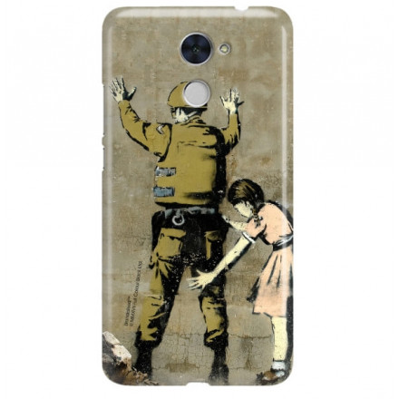 ETUI NA TELEFON HUAWEI Y7 PRIME 2018  LDN-L21 BANKSY WZÓR BK135