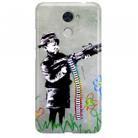 ETUI NA TELEFON HUAWEI Y7 PRIME 2018 LDN-L21 BANKSY WZÓR BK162