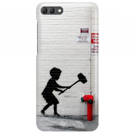 ETUI NA TELEFON HUAWEI Y9 2018 FLA-AL00 BANKSY WZÓR BK178