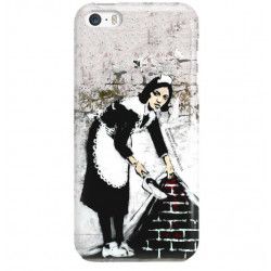 ETUI NA TELEFON IPHONE 5 5S SE A1429/A1457/A1723 BANKSY WZÓR BK100