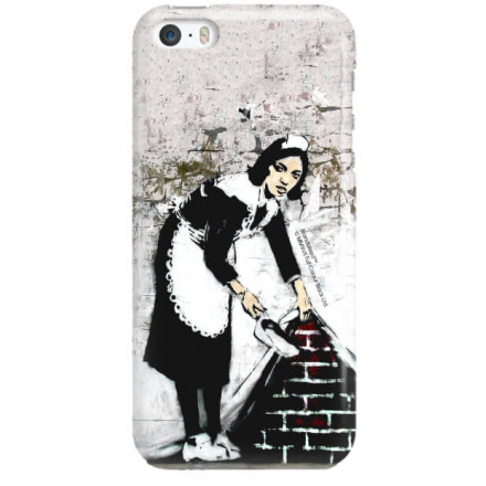 ETUI NA TELEFON IPHONE 5 5S SE A1429/A1457/A1723 BANKSY WZÓR BK100