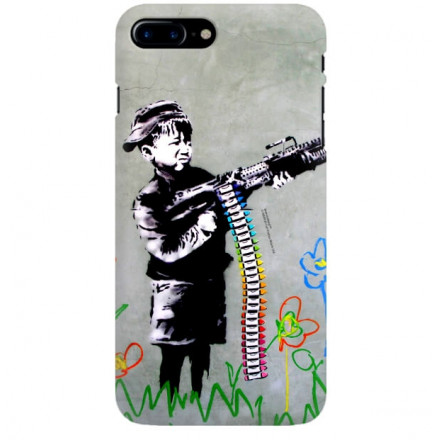 ETUI NA TELEFON IPHONE 7 PLUS A1661 BANKSY WZÓR BK162