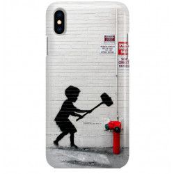 ETUI NA TELEFON IPHONE XS A1920 BANKSY WZÓR BK178