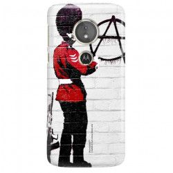 ETUI NA TELEFON LENOVO MOTO E5 BANKSY WZÓR BK134