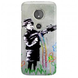 ETUI NA TELEFON LENOVO MOTO E5 BANKSY WZÓR BK162