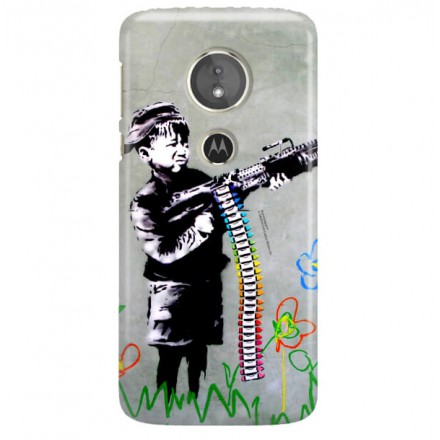 ETUI NA TELEFON LENOVO MOTO E5 BANKSY WZÓR BK162