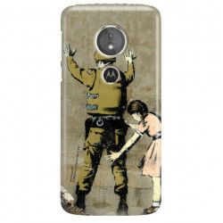 ETUI NA TELEFON LENOVO MOTO E5 PLUS BANKSY WZÓR BK135