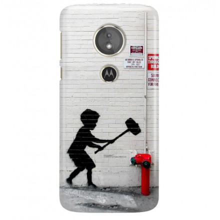 ETUI NA TELEFON LENOVO MOTO E5 PLUS BANKSY WZÓR BK178