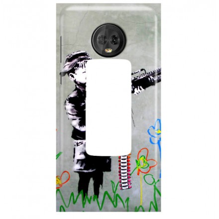 ETUI NA TELEFON LENOVO MOTO G6 BANKSY WZÓR BK162