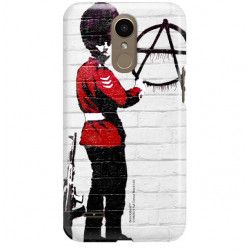 ETUI NA TELEFON LG K10 2017 M250N BANKSY WZÓR BK134