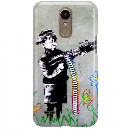 ETUI NA TELEFON LG K10 2017 M250N BANKSY WZÓR BK162