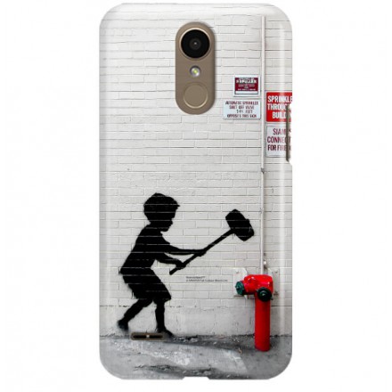 ETUI NA TELEFON LG K10 2017 M250N BANKSY WZÓR BK178