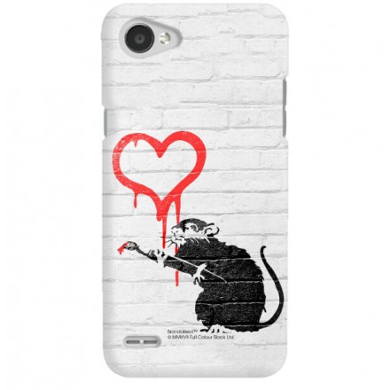 ETUI NA TELEFON LG Q6 BANKSY WZÓR BK110