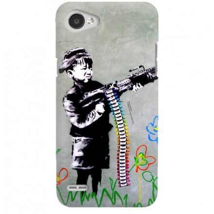 ETUI NA TELEFON LG Q6 BANKSY WZÓR BK162