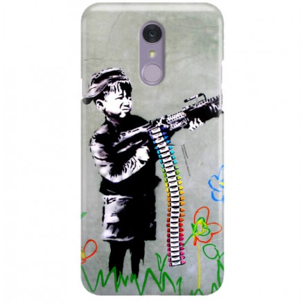 ETUI NA TELEFON LG Q7 Q 610EM BANKSY WZÓR BK162