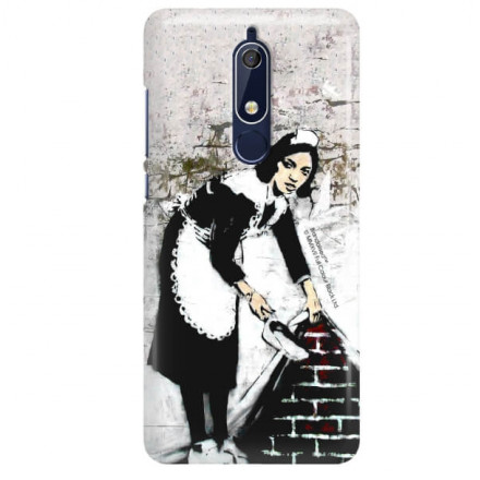 ETUI NA TELEFON NOKIA 5.1 TA-1075 BANKSY WZÓR BK100