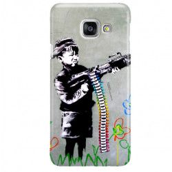 ETUI NA TELEFON SAMSUNG GALAXY A3 2017 A320  BANKSY WZÓR BK162