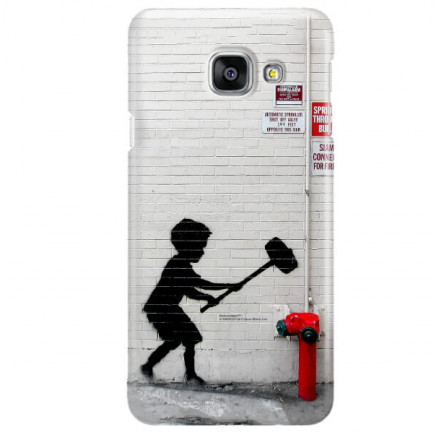 ETUI NA TELEFON SAMSUNG GALAXY A3 2017  A320 BANKSY WZÓR BK178