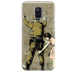 ETUI NA TELEFON SAMSUNG GALAXY A6 2018 A600  BANKSY WZÓR BK135