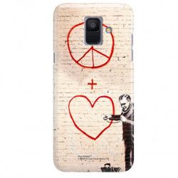 ETUI NA TELEFON SAMSUNG GALAXY A6 2018 A600  BANKSY WZÓR BK146