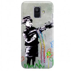 ETUI NA TELEFON SAMSUNG GALAXY A6 2018 A600  BANKSY WZÓR BK162