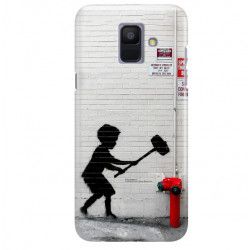 ETUI NA TELEFON SAMSUNG GALAXY A6 2018 A600 BANKSY WZÓR BK178