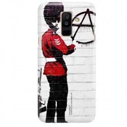 ETUI NA TELEFON SAMSUNG GALAXY A6 PLUS 2018 A610 BANKSY WZÓR BK134