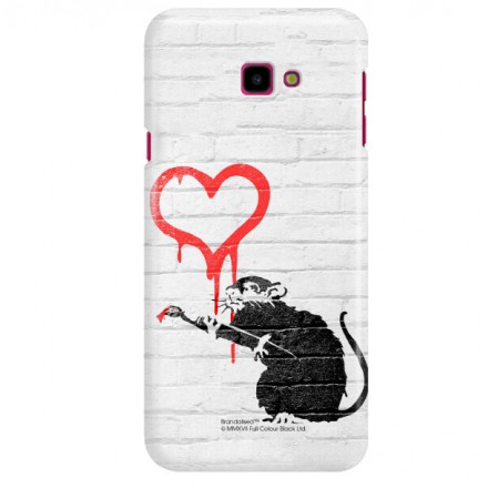 ETUI NA TELEFON SAMSUNG GALAXY J4 PLUS 2018 J410 BANKSY WZÓR BK110