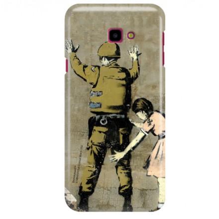 ETUI NA TELEFON SAMSUNG GALAXY J4 PLUS 2018 J410 BANKSY WZÓR BK135