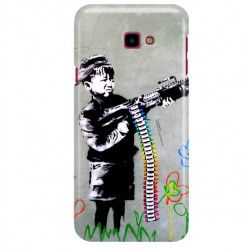 ETUI NA TELEFON SAMSUNG GALAXY J4 PLUS 2018 J410 BANKSY WZÓR BK162